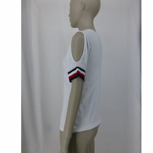 Tommy Hilfiger Cold Shoulder T-Shirt - Picture 4 of 11